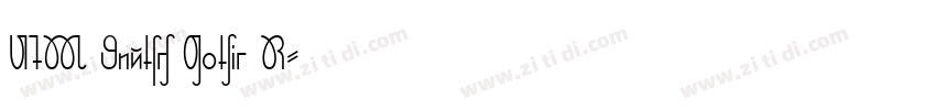 UTM Deutsch Gothic R字体转换